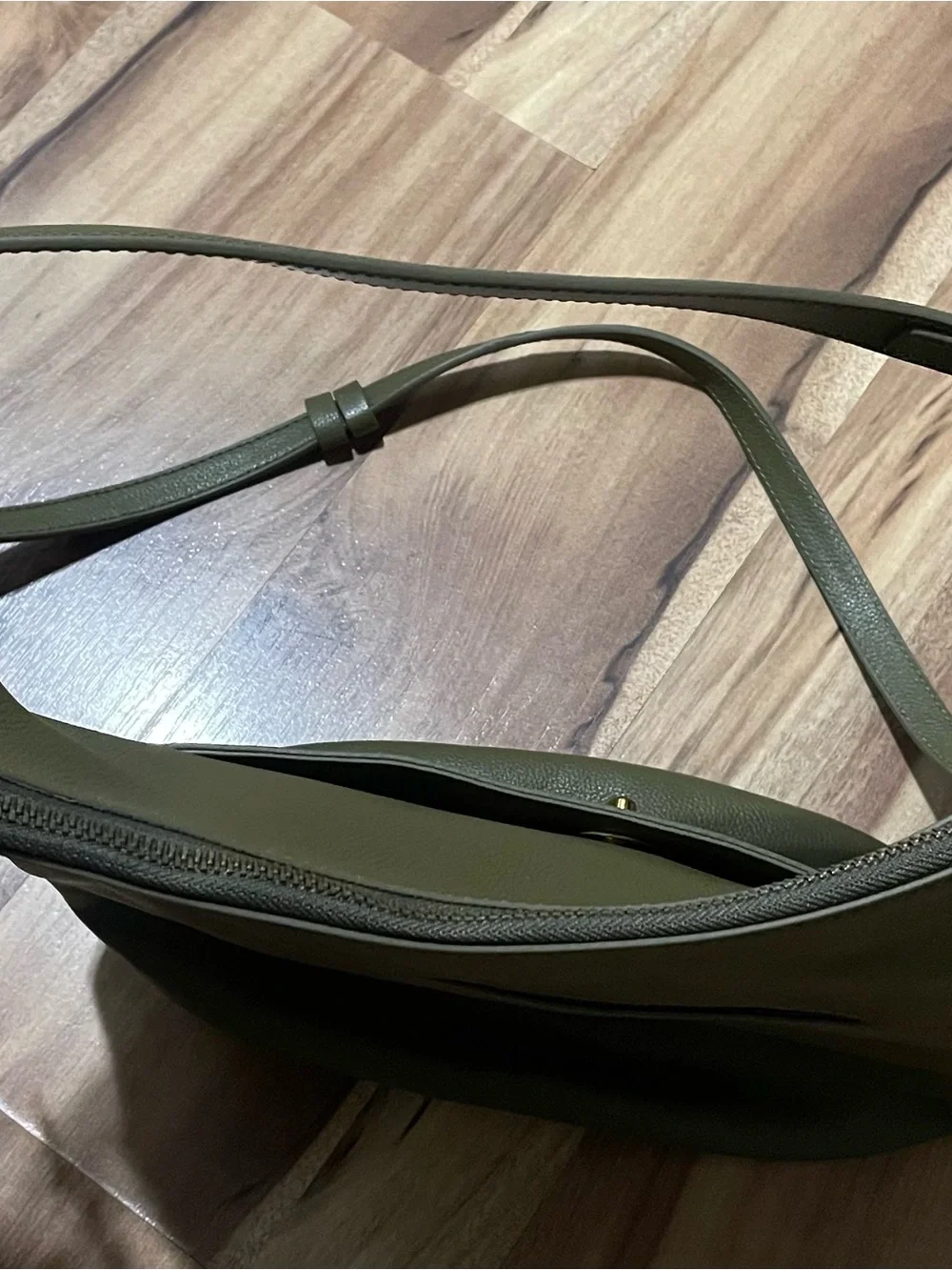 Fossil Talulla Olive Green Leather Hobo Bag Crossbody Shoulder Purse